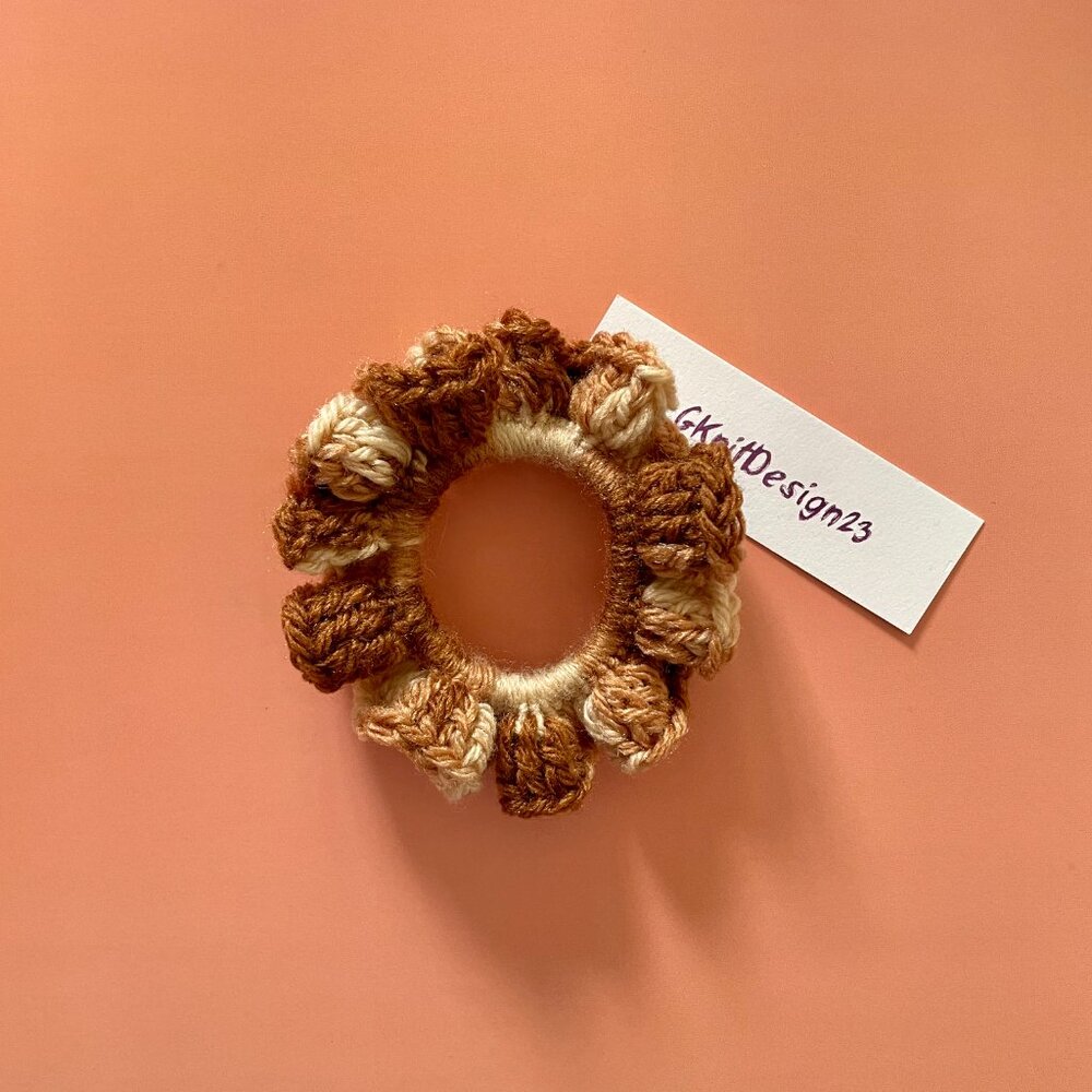 Crochet Hair Tie, Handmade Scrunchies, Bun Holder
